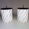 2er Set Kerzenständer, Holz, shabby, upcycled, Set Nr.1