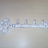 Schlüsselleiste, Gusseisen, shabby, upcycled, Nr.2