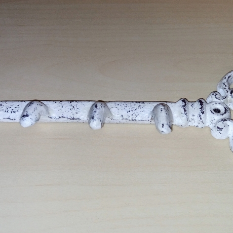 Schlüsselleiste, Gusseisen, shabby, upcycled, Nr.2