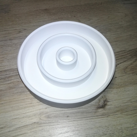 Kerzenhalter, Kerzenteller aus Keraflott, handmade