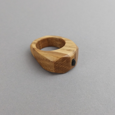 #1 Ring Holz Eiche (Wooden Ring Oak ⌀ 18mm) Schmuck Holzring