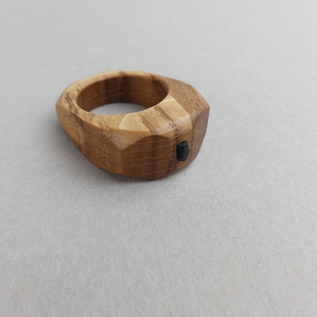 #1 Ring Holz Eiche (Wooden Ring Oak ⌀ 18mm) Schmuck Holzring