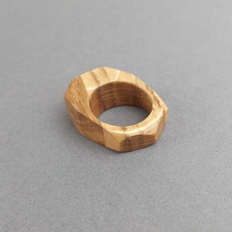 #1 Ring Holz Eiche (Wooden Ring Oak ⌀ 18mm) Schmuck Holzring