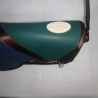 Handtasche blau grün  klein Unikat Schultertasche Handarbeit 