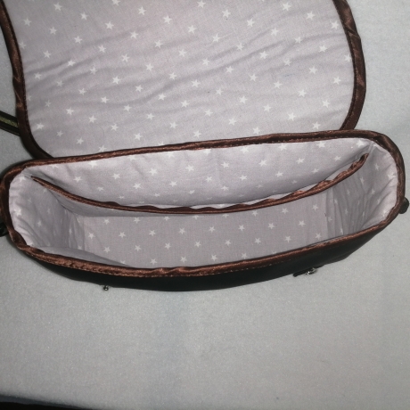 Handtasche blau grün  klein Unikat Schultertasche Handarbeit 