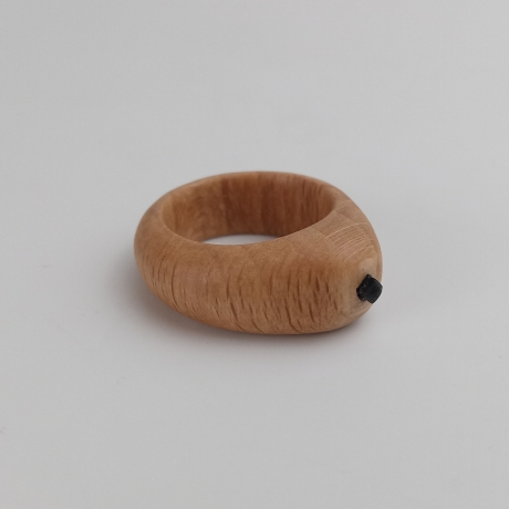 #2 Ring Holz Buche (Wooden Ring Beech ⌀ 18mm) Schmuck Holzring