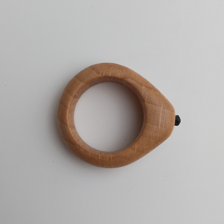 #2 Ring Holz Buche (Wooden Ring Beech ⌀ 18mm) Schmuck Holzring