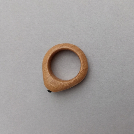 #2 Ring Holz Buche (Wooden Ring Beech ⌀ 18mm) Schmuck Holzring
