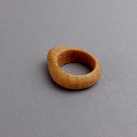 #2 Ring Holz Buche (Wooden Ring Beech ⌀ 18mm) Schmuck Holzring