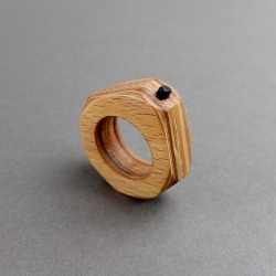 #4 Ring Holz Sperrholz (Wooden Plywood ⌀ 18mm) Schmuck Holzring