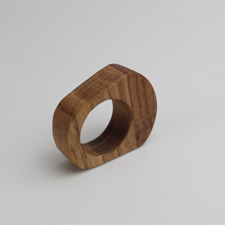 #5 Ring Holz Eiche (Wooden Ring Oak ⌀ 18,5mm) Schmuck Holzring