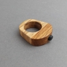 #5 Ring Holz Eiche (Wooden Ring Oak ⌀ 18,5mm) Schmuck Holzring