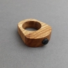 #5 Ring Holz Eiche (Wooden Ring Oak ⌀ 18,5mm) Schmuck Holzring