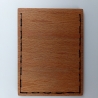 #1 Holzportmonnaie Sperrholz Leder braun (Wallet Plywood Leather)