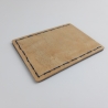 #2 Holzportmonnaie Sperrholz Leder blau (Wallet Plywood Leather)