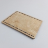 #2 Holzportmonnaie Sperrholz Leder blau (Wallet Plywood Leather)