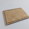 #2 Holzportmonnaie Sperrholz Leder blau (Wallet Plywood Leather)