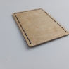 #2 Holzportmonnaie Sperrholz Leder blau (Wallet Plywood Leather)