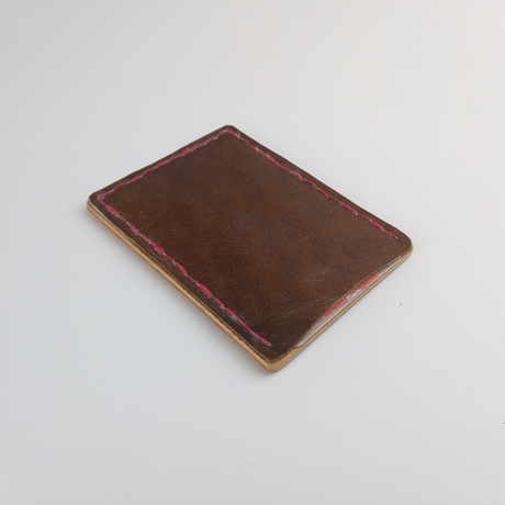#3 Holzportmonnaie Sperrholz Leder Braun (Wallet Plywood Leather)