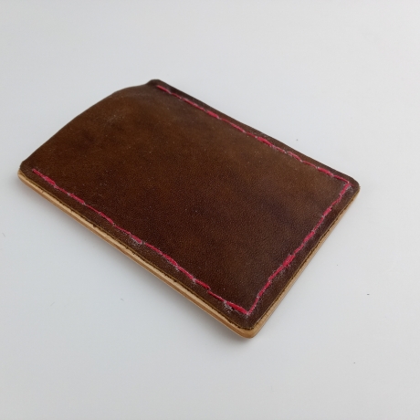 #3 Holzportmonnaie Sperrholz Leder Braun (Wallet Plywood Leather)