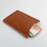 #4 Holzportmonnaie Sperrholz Leder Braun (Wallet Plywood Leather)