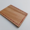 #4 Holzportmonnaie Sperrholz Leder Braun (Wallet Plywood Leather)