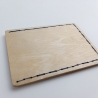 #5 Holzportmonnaie Sperrholz Leder Gelb Wallet Leather Upcycling