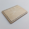 #5 Holzportmonnaie Sperrholz Leder Gelb Wallet Leather Upcycling