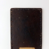#10 Holzportmonnaie Sperrholz Leder Braun Leatherwallet Upcycling