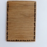 #10 Holzportmonnaie Sperrholz Leder Braun Leatherwallet Upcycling