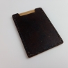 #10 Holzportmonnaie Sperrholz Leder Braun Leatherwallet Upcycling