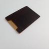 #10 Holzportmonnaie Sperrholz Leder Braun Leatherwallet Upcycling