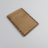 #10 Holzportmonnaie Sperrholz Leder Braun Leatherwallet Upcycling