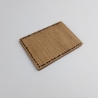 #10 Holzportmonnaie Sperrholz Leder Braun Leatherwallet Upcycling