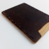 #10 Holzportmonnaie Sperrholz Leder Braun Leatherwallet Upcycling