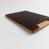 #10 Holzportmonnaie Sperrholz Leder Braun Leatherwallet Upcycling
