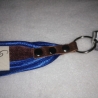 Handarbeit USB- Schlüsselanhänger Unikat blau plüsch lila robust