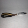 Handarbeit  USB- Schlüsselanhänge r Unikat  aubergine orange grau