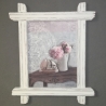Bild mit Holzrahmen, shabby, vintage, upcycled, Einzelstück