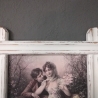 Bild mit Holzrahmen, shabby, vintage, upcycled, Einzelstück