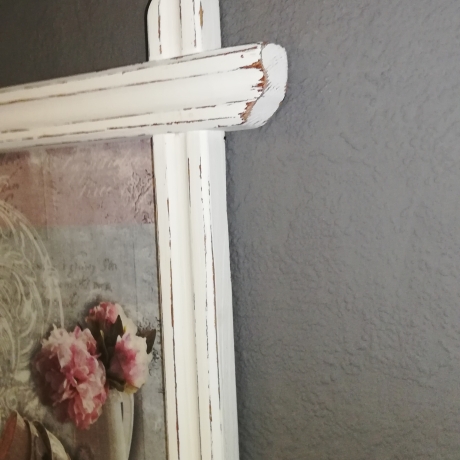 Bild mit Holzrahmen, shabby, vintage, upcycled, Einzelstück
