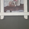 Bild mit Holzrahmen, shabby, vintage, upcycled, Einzelstück