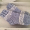 Babysöckchen gestrickt Babysocken Geschenk Geburt 0-3 Monate