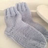 Babysöckchen gestrickt Babysocken Geschenk Geburt 0-3 Monate