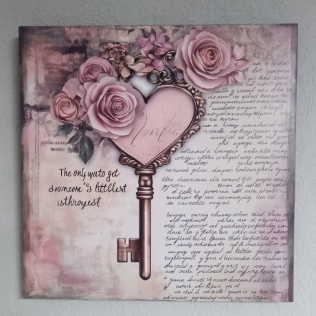 Dekobild,upcycled, Einzelstück