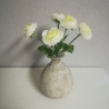 Vase aus Glas, upcycled, Einzelstück, shabby