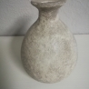 Vase aus Glas, upcycled, Einzelstück, shabby