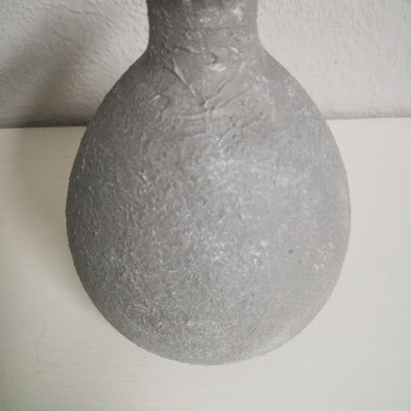 Vase aus Glas, upcycled, Einzelstück, shabby
