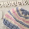 Babymütze gestrickt 0-3 Monate Erstlingsmütze Merinowolle