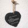 Schieferherz die beste Mama der Welt, Geschenk, Deko